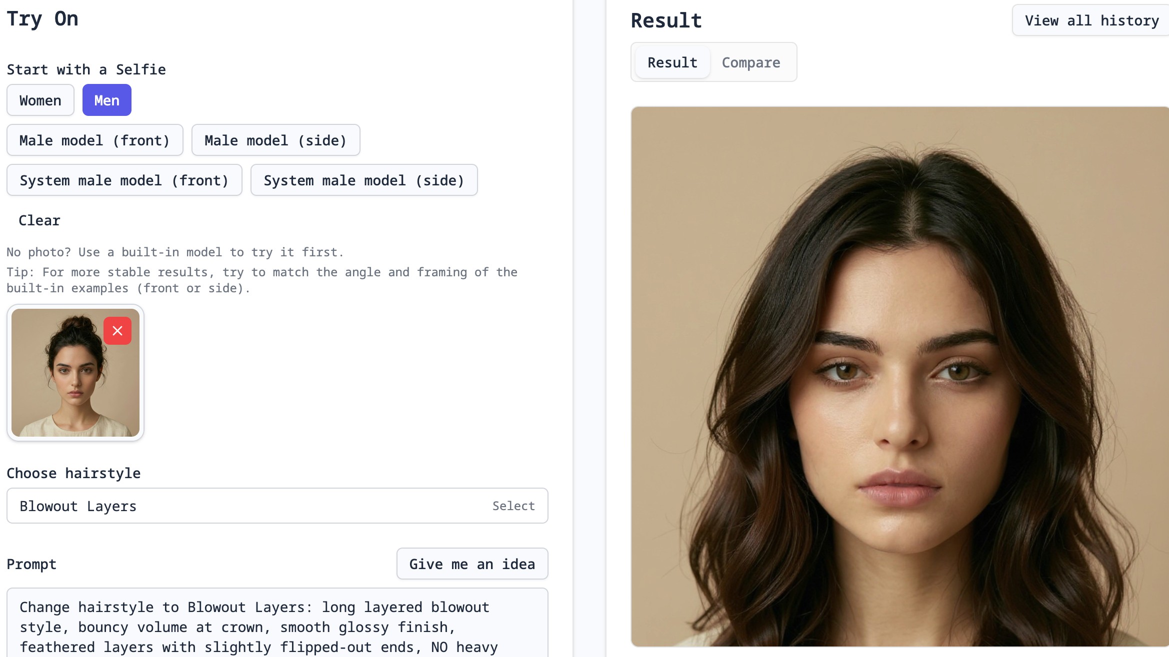 AI Hairstyle Changer 