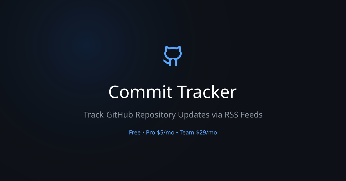 Commit Tracker