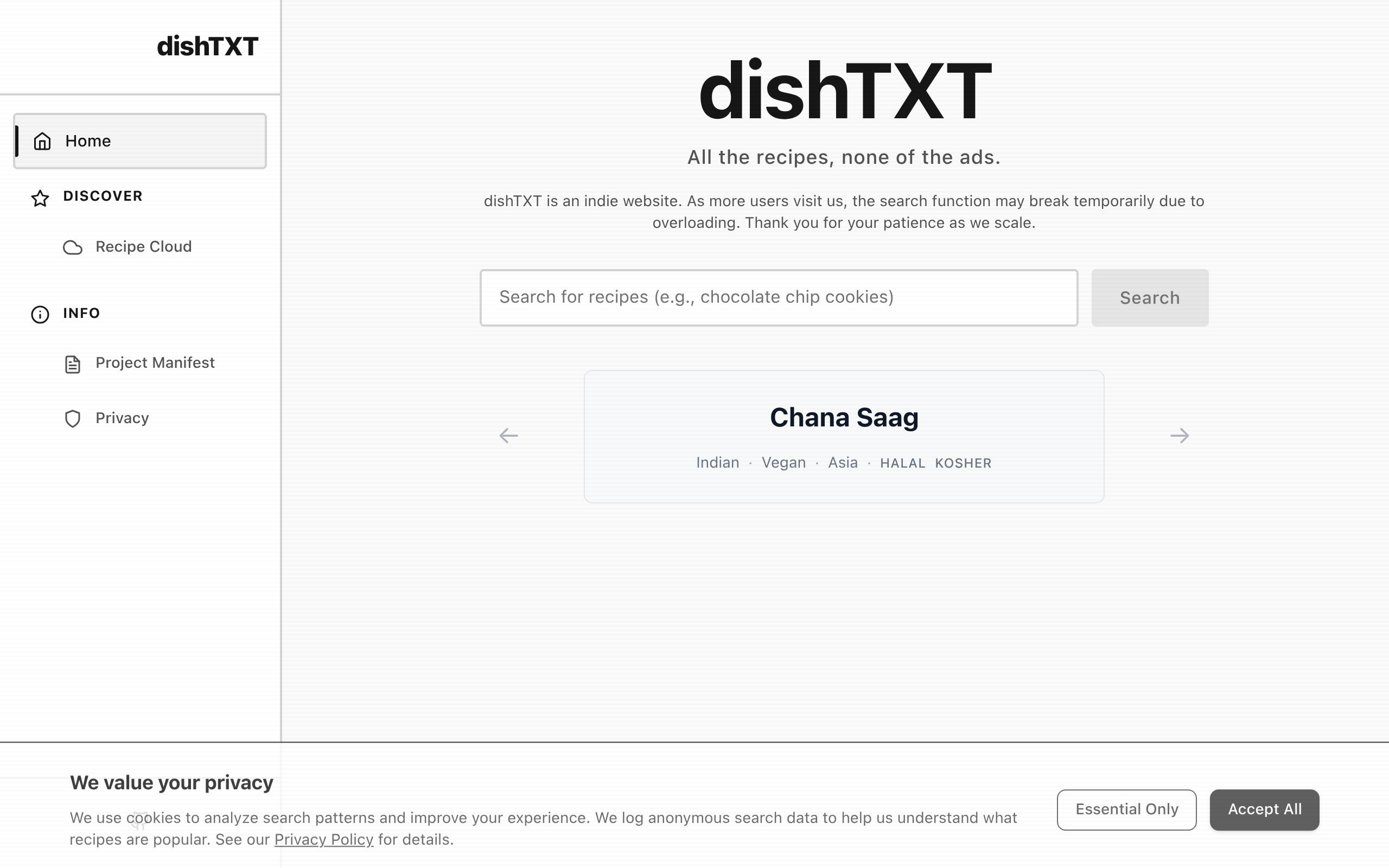 dishTXT