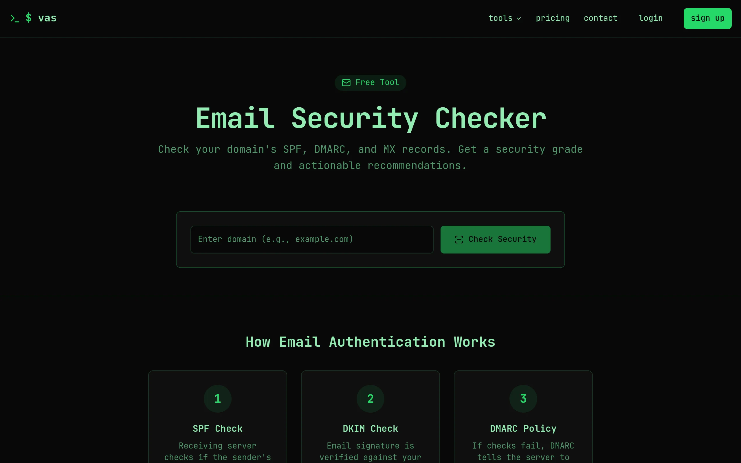 Email Security Checker