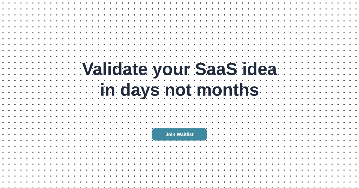 Join waitlist for Waitlist Tool