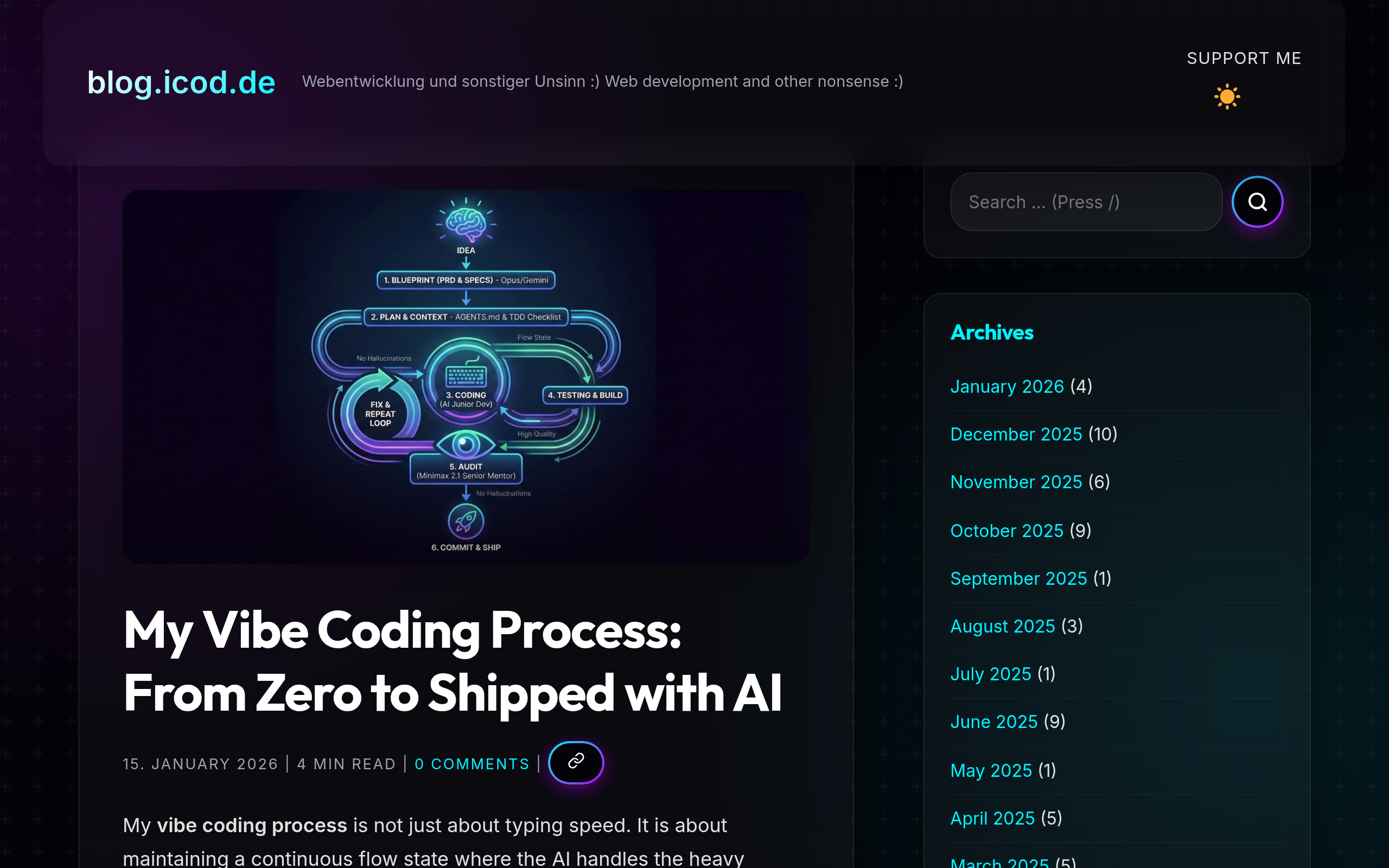 My Vibe Coding Process: From Zero to Shipped with AI