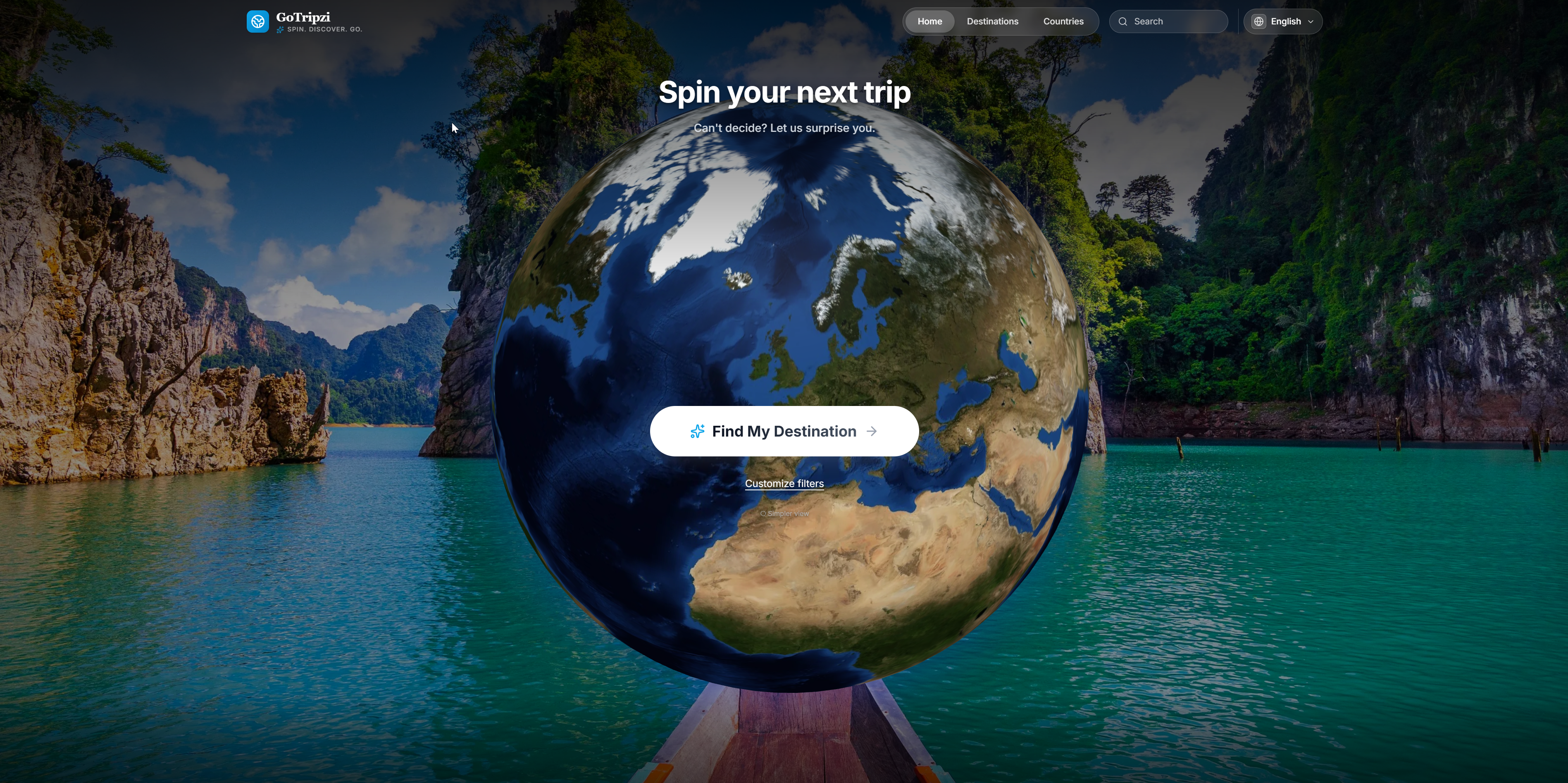 Random Travel Destination Generator