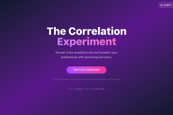 The Correlation Experiment